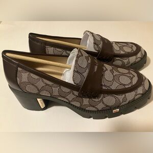 Womens Coach Cora JACQ loafers Sz 8B